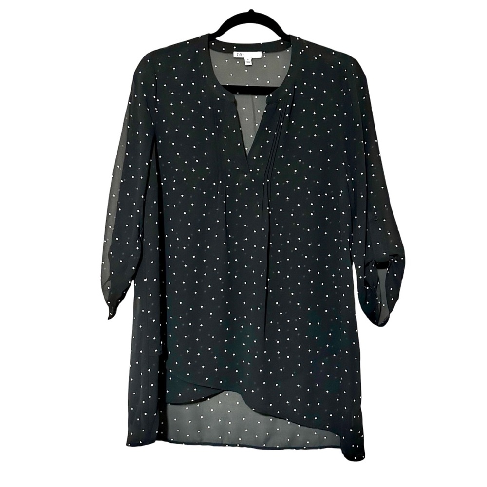 Size M DR2 Black Polkadot blouse